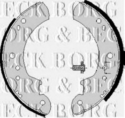 BORG & BECK bbs6191 -  Комплект тормозных колодок